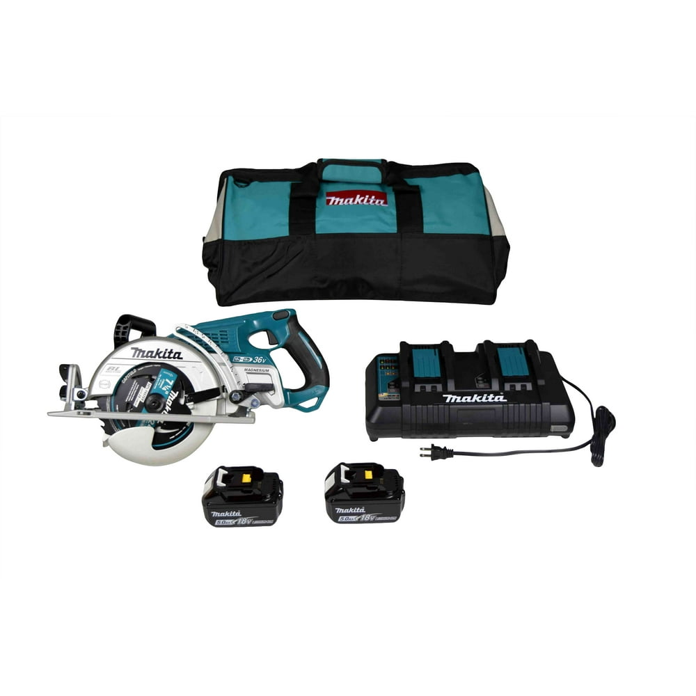 Makita 18V LXT 36V Brushless Rear Handle 71/4 Circular Saw 5.0 Kit