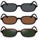 thumbnail image 4 of Gafas de Sol YMRFW Retro Rectangulares para Mujer con Protección UV400, 4 of 6