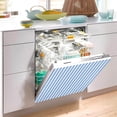 thumbnail image 4 of Magnetic Dishwasher Stickers Blue Checked Kitchen Dishwasher Cover Sticker, Panel Decal Home Decor Cabinet Appliances Stickers, 23"x 26", 4 of 6