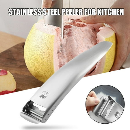 

Journey 3-in-1 Peeler Grater Stainless Steel Vegetable Seed Remover Blade Guard Oyster Opener Kitchen Tool for Durian Grapefruit