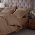 thumbnail image 4 of Superior Egyptian Cotton 400 Thread Count Duvet Cover Set, Full/Queen, Taupe, 4 of 6