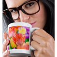 thumbnail image 2 of 3drose, Beautiful Red and Beige Tulip Among Colorful Flowers, 15oz Mug, 2 of 6