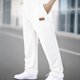 thumbnail image 1 of Pantalones largos para hombre, lisos, a la moda, informales, con bolsillos, cintura elástica, pantalones deportivos largos de poliéster para hombre., 1 of 9