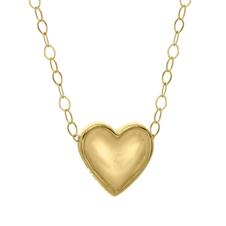 Just Gold Petite Expressions Heart Pendant Necklace in 10kt Gold