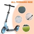 thumbnail image 3 of SIMATE Kick Scooter with Dual Brakes for Teens,Adults & Kids Ages 6+,Dual Suspension Foldable Lightweight Scooter with Wide Deck,8 in Big Wheels,Max Load 240 LBS, 3 of 7