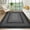 8*10ft-black, variant on Braided Print Hallway Runner Rug 2x8 Non Slip Machine Washable Floor Cover, Low Pile Farmhouse Rustic Bordered Carpet for Kitchen, Indoor Foldable Accent Rug for Bedroom, Natural
