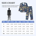 thumbnail image 4 of Sikiie Marine Nautical Mens Pajama Set, Soft Warm Long Sleeve Sleepwear, Cozy Button-Down Pjs for Men-XX-Large, 4 of 7
