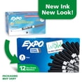 thumbnail image 2 of EXPO Dry Erase Markers, Black, Fine Tip, 12 Count, 2 of 7