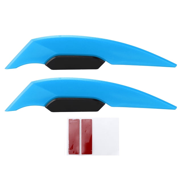 Par de Winglets de motocicleta ala aerodinámica accesorios universales de moto para bicicleta eléctrica ATV UTVA par de azul claro Jadeshay A