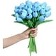 thumbnail image 3 of 15 tulipanes artificiales de seda de tacto real para decoración del hogar, Día de la Madre, primavera, boda, ramos, arreglos florales., 3 of 7