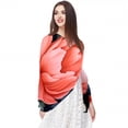 thumbnail image 5 of Fragmented Flowers Elegant Chiffon Silk Scarf - Lightweight & Translucent 180x73cm Women's Wrap, 5 of 6