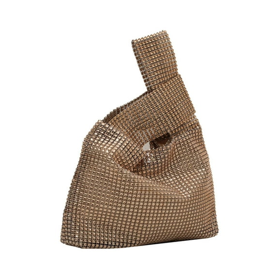 golytefs Women Bling Wristlet Bag Solid Color Rhinestone Small Luxury Clutch Versatile Sparkly Evening Bags Female Evening Party Handbag