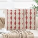 thumbnail image 4 of Fundas de almohada de 18 x 18, juego de 2, fundas de almohada de estilo rústico con borlas y textura de rayas, fundas de almohada neutras, 4 of 5