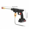 thumbnail image 6 of 2 Batteries Cordless Pressure Washer, 3-in-1 Nozzle Portable Power Cleaner with Soap Container, High-Pressure Handheld Pressure Washer Guns for Washing Cars/Home/Garden Black, 6 of 7