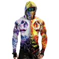 thumbnail image 2 of Sun Protection Fishing Shirts for Men Quick-Dry, Breathable Comfort Long Sleeve 3d Skull Motorcycle Riding Rash Guard with Thumbholes for Outdoor Fishing Sports, 2 of 7