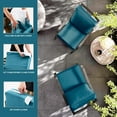 thumbnail image 5 of ARTPLAN Olefin 24x24 Deep Seat Patio Cushions for Outdoor Furniture,Extra 6 inch Thick,Back 18"x24",Removable,Replacement,Solid/Floral,Outdoor/Indoor,Peacock, 5 of 8