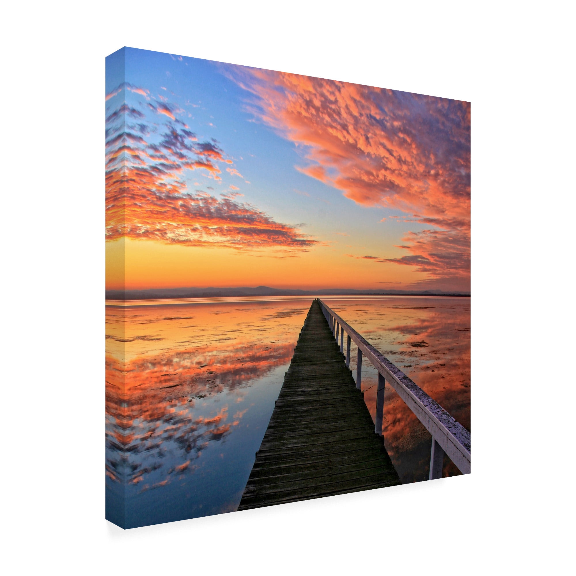 Trademark Fine Art 'BC Sunset walk' Canvas Art by Beata Czyzowska Young