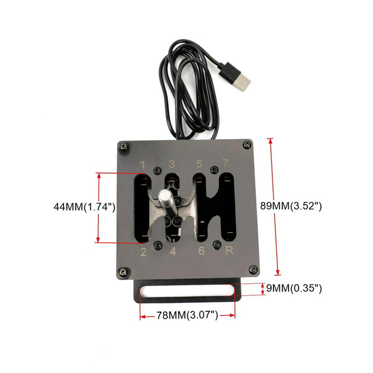 USB Simulator Shifter, Plug and Play Sturdy Aluminum