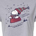 thumbnail image 3 of Peanuts - Snoopy Sledding - Juniors Cropped Cotton Blend T-Shirt, 3 of 6