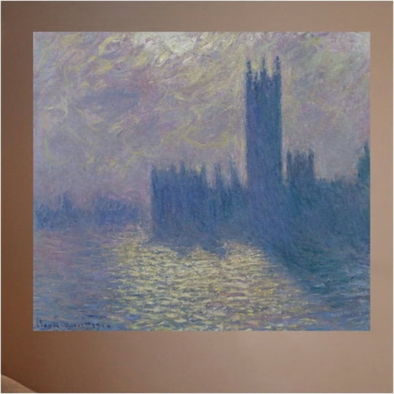Wallhogs Monet The Houses of Parliament (1904) Poster Wall Mural