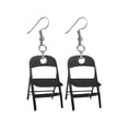 thumbnail image 3 of Pendientes de silla para mujer, pendientes colgantes de acrílico minimalista, pendientes creativos, pendientes divertidos para regalo de cumpleaños, Estilo A, 3 of 8
