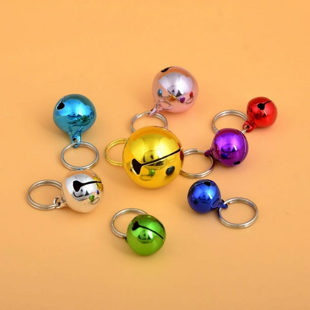 Campanas para collar de perro y gato, cascabel para collar de gato, collares para perro, campanas pequeñas coloridas para mascotas con cierres, campanas para collar de mascotas, decoración d