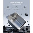thumbnail image 2 of VEVOR 2 Pack Stainless Steam Hotel Pans, 1/2 Size Table Steam Pans With Lids, 6 Inch Deep, Anti Jam Restaurant Supplies Reusable Catering Storage for Home, Party, Restaurant, Hotel, Buffet, 2 of 9