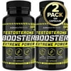 Testosterone Booster for Men - Male Enhancing Supplement with Horny Goat Weed & Tongkat Ali - Muscle Builder Enlargement Pills - Natural Test Booster Increased Desire, Energy, Stamina, Libido (2 PACK)