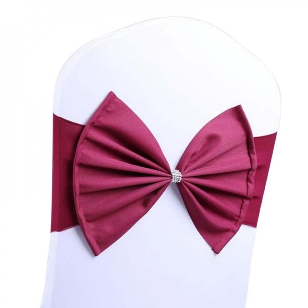 Details about   Wedding Party Stretch Chair Cover Band Bow Sashes Decor YS 