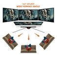 thumbnail image 4 of Pyle Projector Screen with Stand - 80" 16:9 HD 4K Portable Lightweight Freestanding Foldable Indoor Outdoor Movie Projection Display., 4 of 7