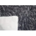 thumbnail image 4 of 6x9 Feet Gray Grey Charcoal Color Solid Plush Pile Faux Fur Rug Sheepskin Area Rug Lambskin Carpet Fuzzy Furry Modern Contemporary Decorative Designer Indoor Bedroom Living Room Office Space Studio, 4 of 4