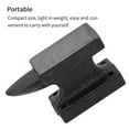 thumbnail image 4 of Yunque Fundido Resistente Superficie Pulida Pies Grandes Banco De Trabajo De Hierro Estable Y Resistente Para Herrero Joyeros Metalsmith Flattening Metals Black Speravity TO002618-00, 4 of 6