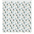 thumbnail image 3 of Ambesonne Bunny Shower Curtain, Winter Forest Christmas Snow, 69"Wx75"L, Multicolor, 3 of 3