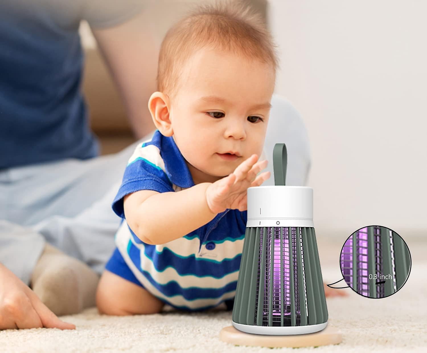 Bug Zapper Outdoor Indoor Rechargeable Mosquito Zapper Portable Mosquito Trap Led Fly Trap And Purple Light For Home Camping Gnats Backyard Patio