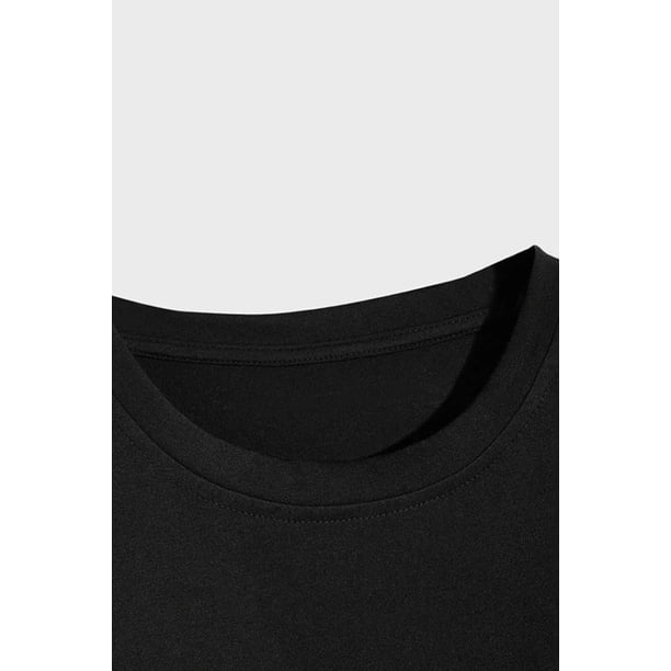 ABPHQTO Camiseta de manga corta con bandera de palabras Start Running de color negro para hombre