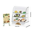 thumbnail image 4 of Pretend Play Bakery Display Case with Dessert Figurine Dollhouses Accessories, 4 of 11