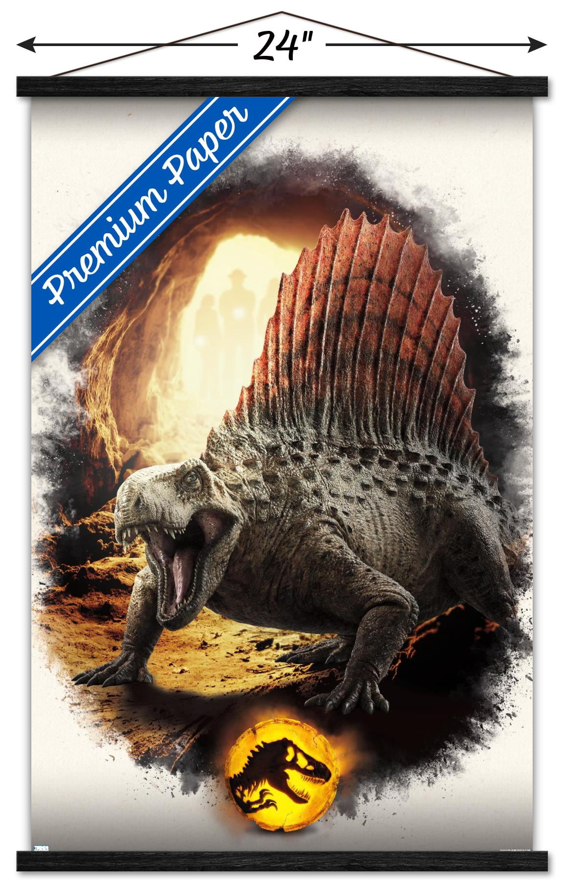 Jurassic World: Dominion - Dimetrodon Focal Wall Poster with Magnetic Frame, 22.375" x 34"