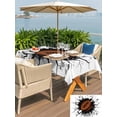 thumbnail image 5 of Outdoor Tablecloth with Umbrella Hole for Patio/Picnic/Party/Camping, Football Broken Wall Waterproof Table Cloth Rectangle Table Cover Washable, Abstract Art Sport 3D Realistic (52"x 70"), 5 of 9