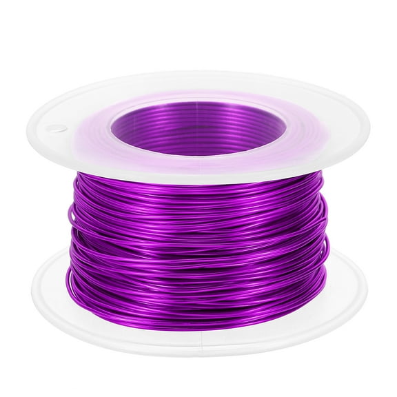 20 Gauge 0.8mm Aluminum Craft Wire, 98.4Ft Metal Wire for Jewelry Making, Purple