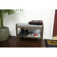 thumbnail image 6 of Eccostyle Solid Bamboo Padded Bench - Dark Brown, 6 of 7