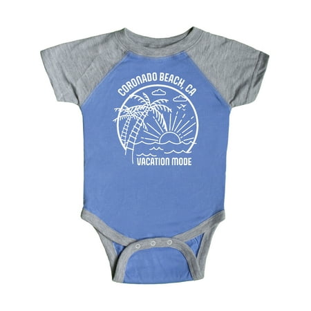 

Inktastic Summer Vacation Mode Coronado Beach California Gift Baby Boy or Baby Girl Bodysuit