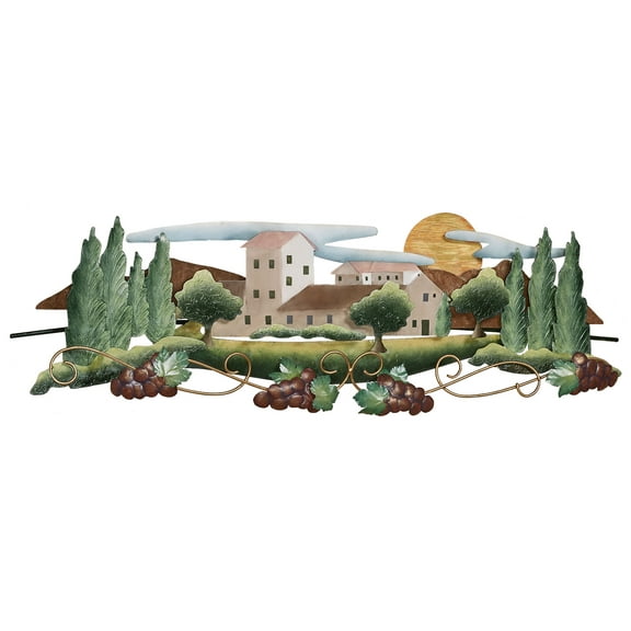 Tuscan Vineyard Wall Sculpture Multi Earth