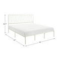 thumbnail image 2 of Lexicon Augusta Eastern King Metal Platform Bed in White, 2 of 6