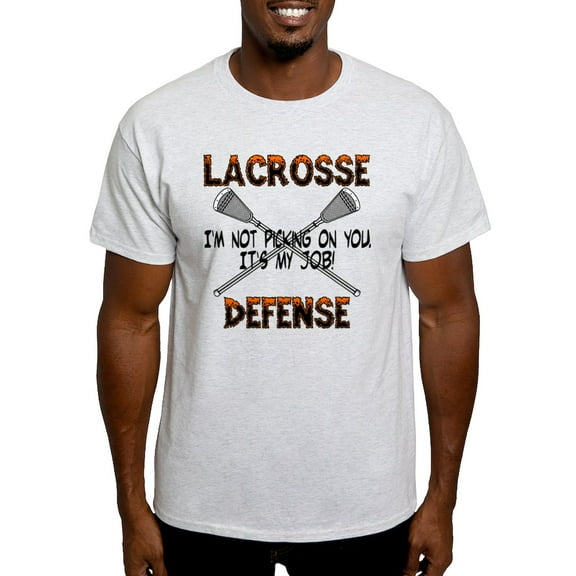 CafePress - Lacrosse Defense Light T Shirt - Light T-Shirt - CP