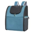 thumbnail image 1 of Pet Carrier Mochila jinwen Bolsa de viaje para perros pequeños Gatos Suave Azul, 1 of 8