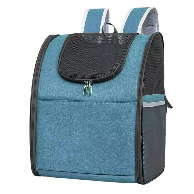 Pet Carrier Mochila jinwen Bolsa de viaje para perros pequeños Gatos Suave Azul
