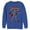 Royal Blue, variant on Men's Superman Patriotic Adventures Sweatshirt Navy Blue Small