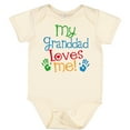 thumbnail image 3 of Inktastic My Granddad Loves Me Boys or Girls Baby Bodysuit, 3 of 5