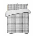 thumbnail image 2 of Quilts Twin XL Size, Black Checkered Soft Comforter Bedding Set for Bed, Summer Modern Minimalist Lightweight Quilted Bedspread with Pillow Cover(2 Pieces) for All Season, 68x98 Inch, 2 of 9