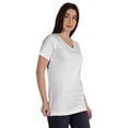thumbnail image 2 of Inkmeso Basic V-neck Jersey T-shirt Short Sleeve Long Length Tee Workout Top For Womens, 2 of 8